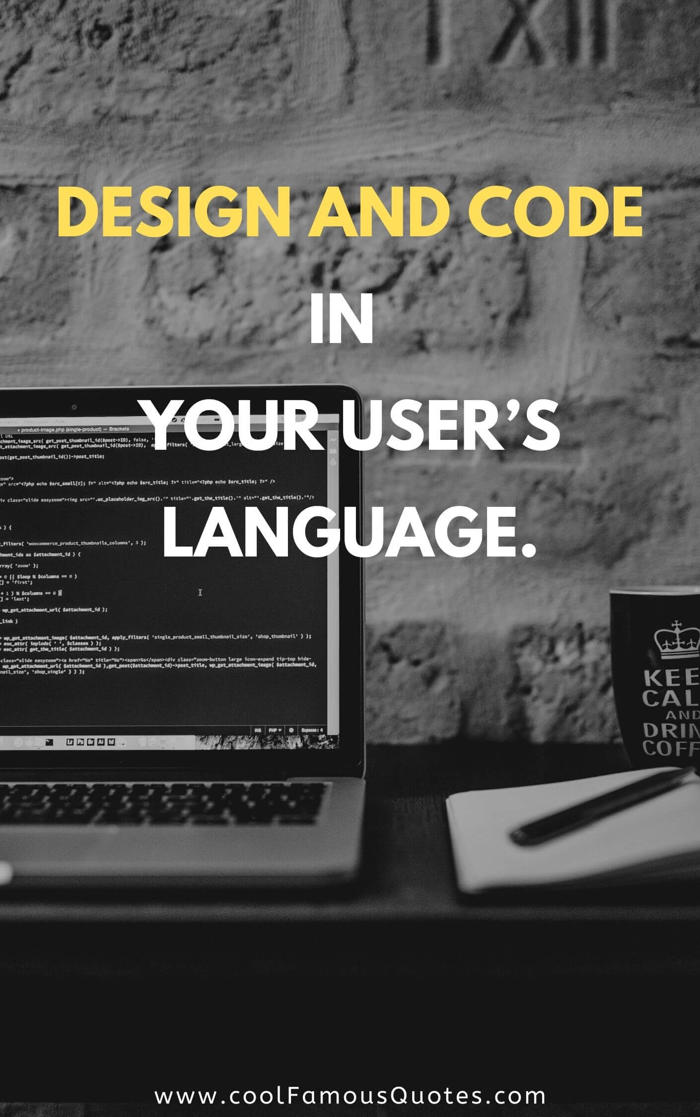 Design and code in your user’s language