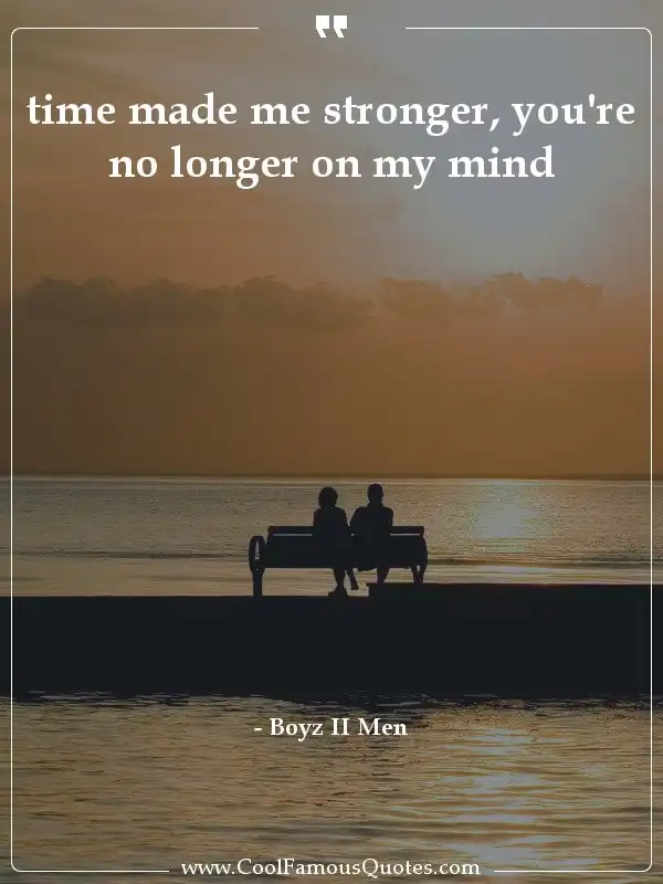 time made me stronger, you're no longer on my mind inspirational quotes - Image for quote : time made me stronger, you're no longer on my mind